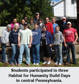 Penn State Law students at Habitat for Humanity Build Day