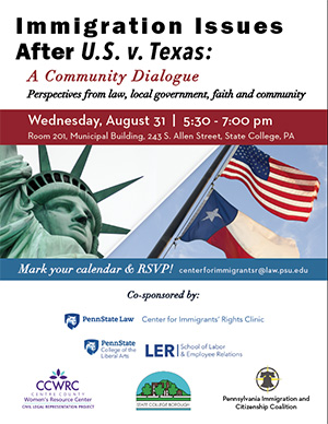 Immigration Issues Flyer | Penn State Law