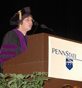 Pulitzer Prize-winning journalist Linda Greenhouse addresses Penn State Law Class of 2011