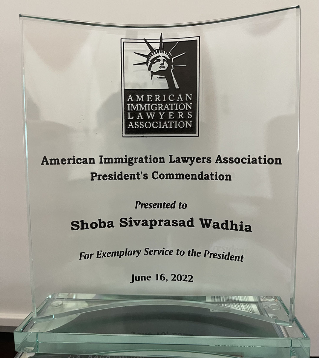 President's Commendation Award