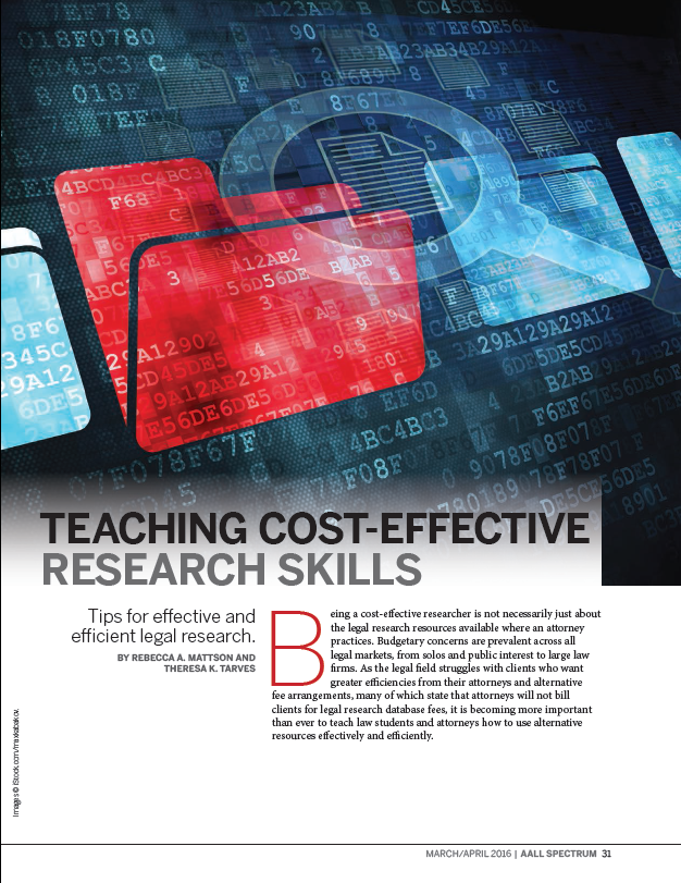 Spectrum-Teaching Cost Effective Research Skills