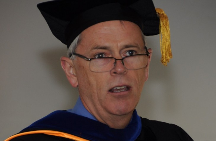 Executive VP and Provost Dr. Nicholas Jones commends Class of 2014