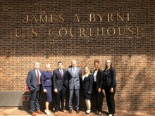 Penn State Law Civil Rights Appellate Clinic students with Director Michael Foreman