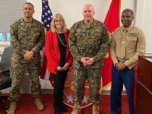 Dean Maria Stein with JAG Marine Corps