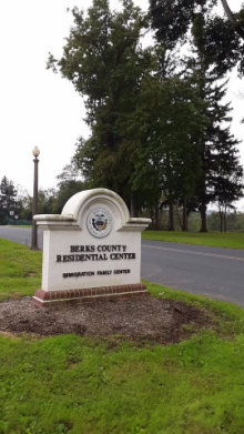 Berks County Residential Center sign