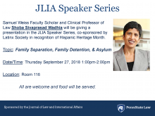 JLIA Speaker Series with Professor Wadhia