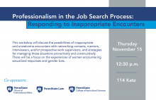 Professionalism in the Job Search Process