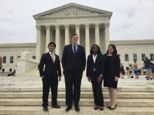 Penn State Law students in front of the Supreme Court