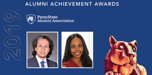 2019 Alumni Achievement Award winners Iyadh Abid and Teleicia Dambreville