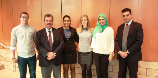 Alberto Mazzoni with Marco Ventoruzzo and members of the Society of Global Lawyers