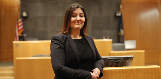 Second-year Penn State Law student Theresa DeAngelis