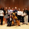 Vis Moot Winners with Dean Osofsky and Nittany Lion