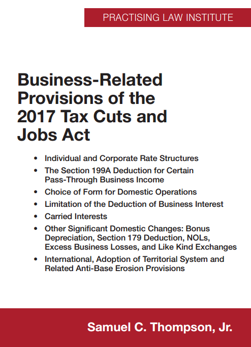 Business-Related Provisions of the 2017 Tax Cuts and Jobs Act cover